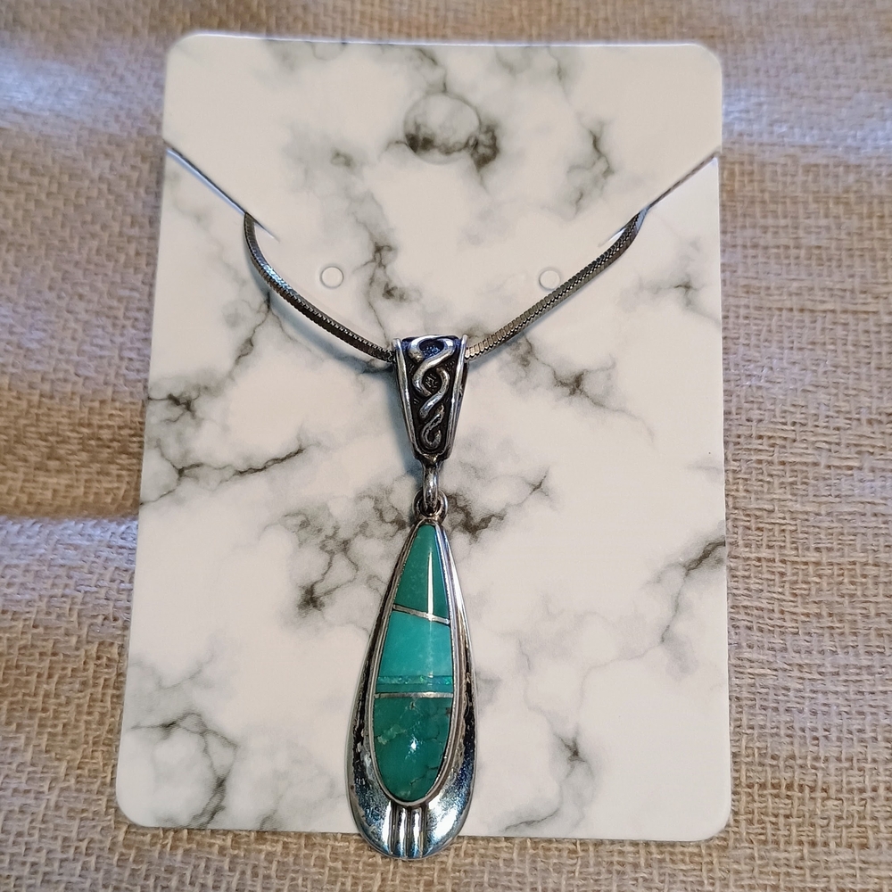 Elegant Sterling Silver Multi Stone Necklace